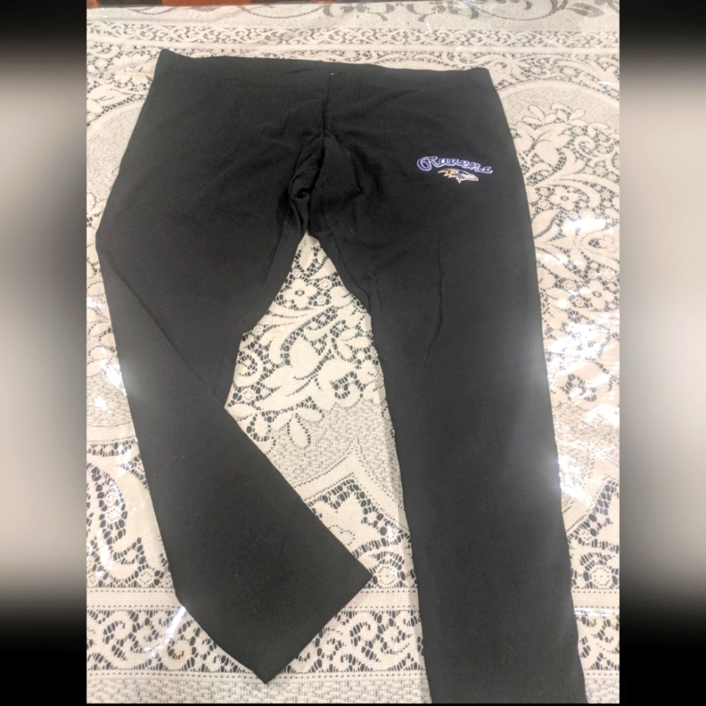 Women's NFL Baltimore Ravens Leggings Pants Game Day Loungewear Sports Workout